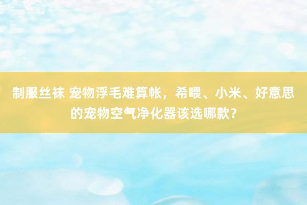 制服丝袜 宠物浮毛难算帐，希喂、小米、好意思的宠物空气净化器该选哪款？