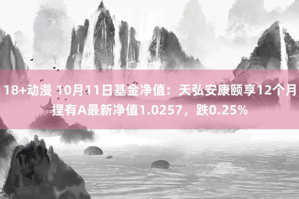 18+动漫 10月11日基金净值：天弘安康颐享12个月捏有A最新净值1.0257，跌0.25%