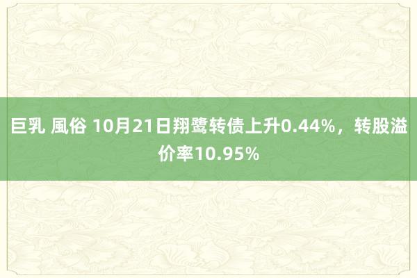 巨乳 風俗 10月21日翔鹭转债上升0.44%，转股溢价率10.95%