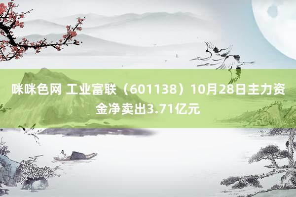 咪咪色网 工业富联（601138）10月28日主力资金净卖出3.71亿元