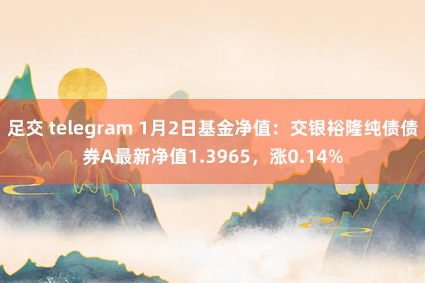 足交 telegram 1月2日基金净值：交银裕隆纯债债券A最新净值1.3965，涨0.14%