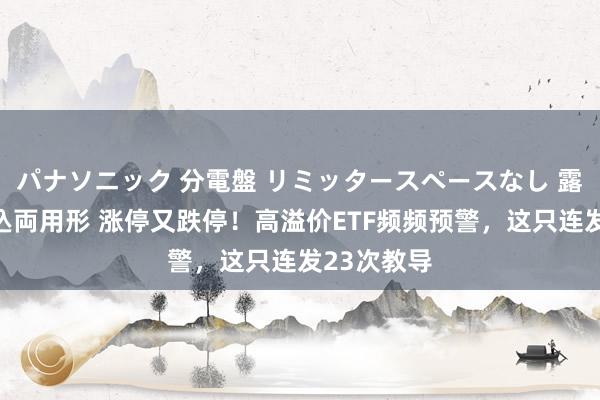 パナソニック 分電盤 リミッタースペースなし 露出・半埋込両用形 涨停又跌停！高溢价ETF频频预警，这只连发23次教导