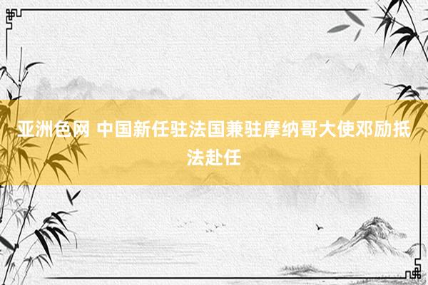 亚洲色网 中国新任驻法国兼驻摩纳哥大使邓励抵法赴任